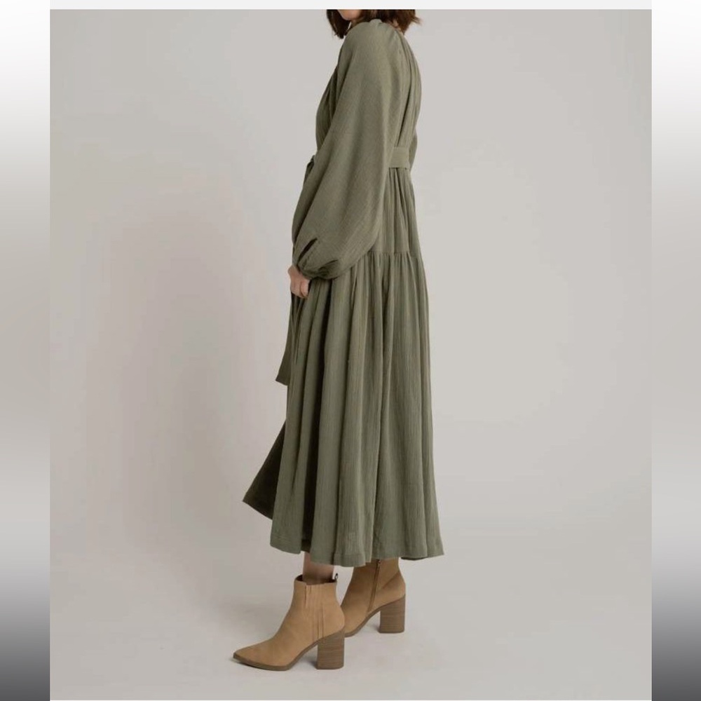 Olive Green Maxi Dress Laude the Label